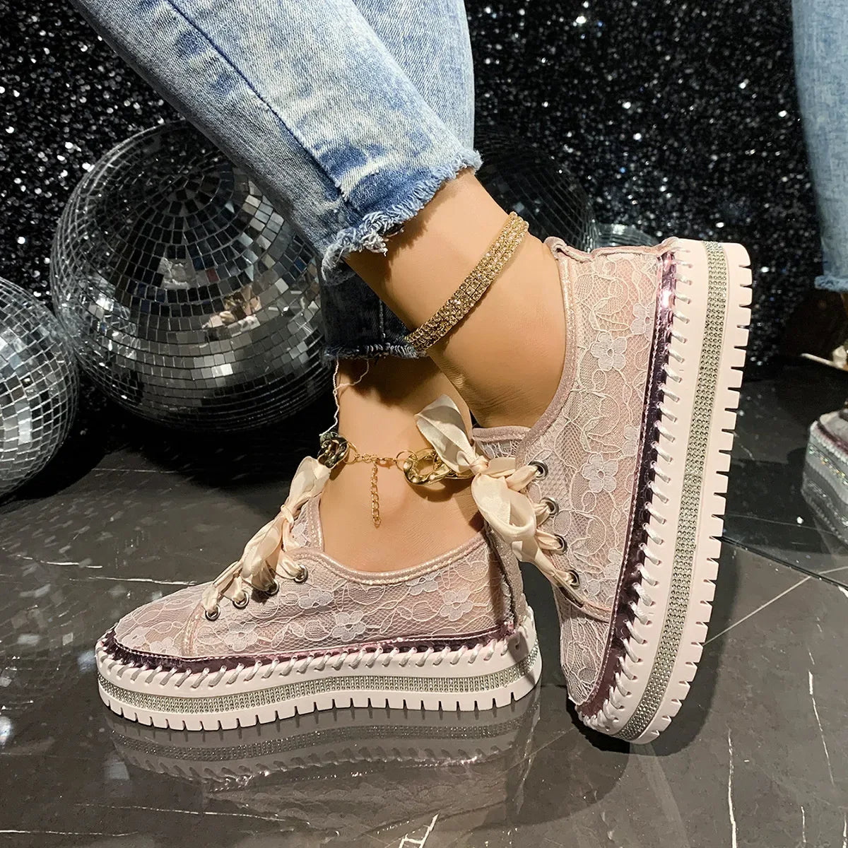 Round Toe Platform Loafers - Makw Official Site