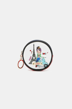 Nicole Lee USA Keychain Round Coin Purse - Makw Official Site