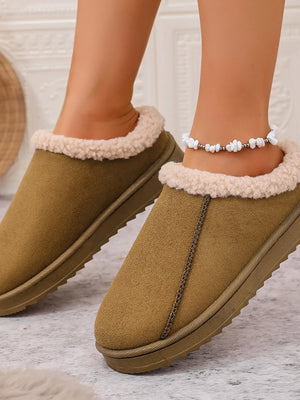 Cozy Faux Fur Lined Slippers - Makw Official Site