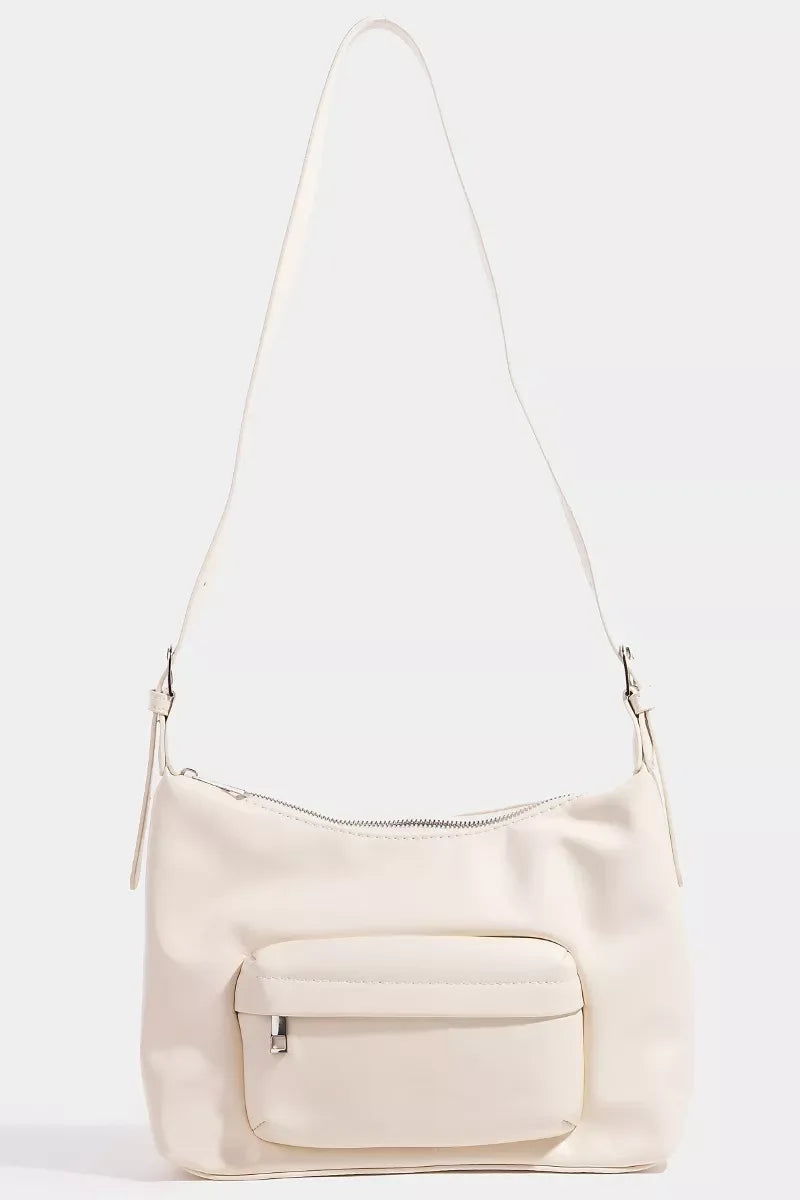 Fame Glossy Faux Leather Shoulder Bag - Makw Official Site