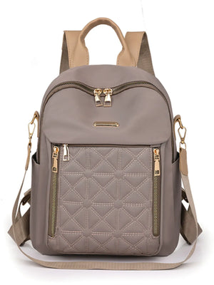 Quilted Oxford Cloth Backpack Bag - Makw Official Site