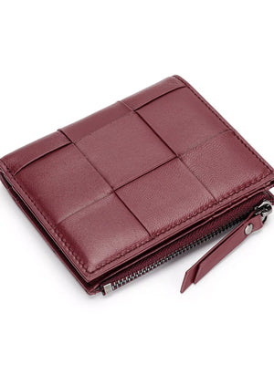 Woven Leather Card Case - Makw Official Site