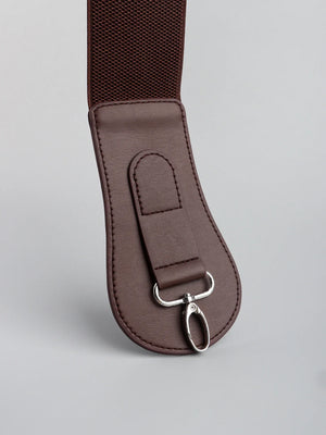 PU Elastic Wide Belt - Makw Official Site