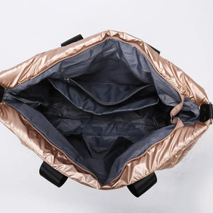 Quilted Nylon Oversize Travel Bag - Makw Official Site