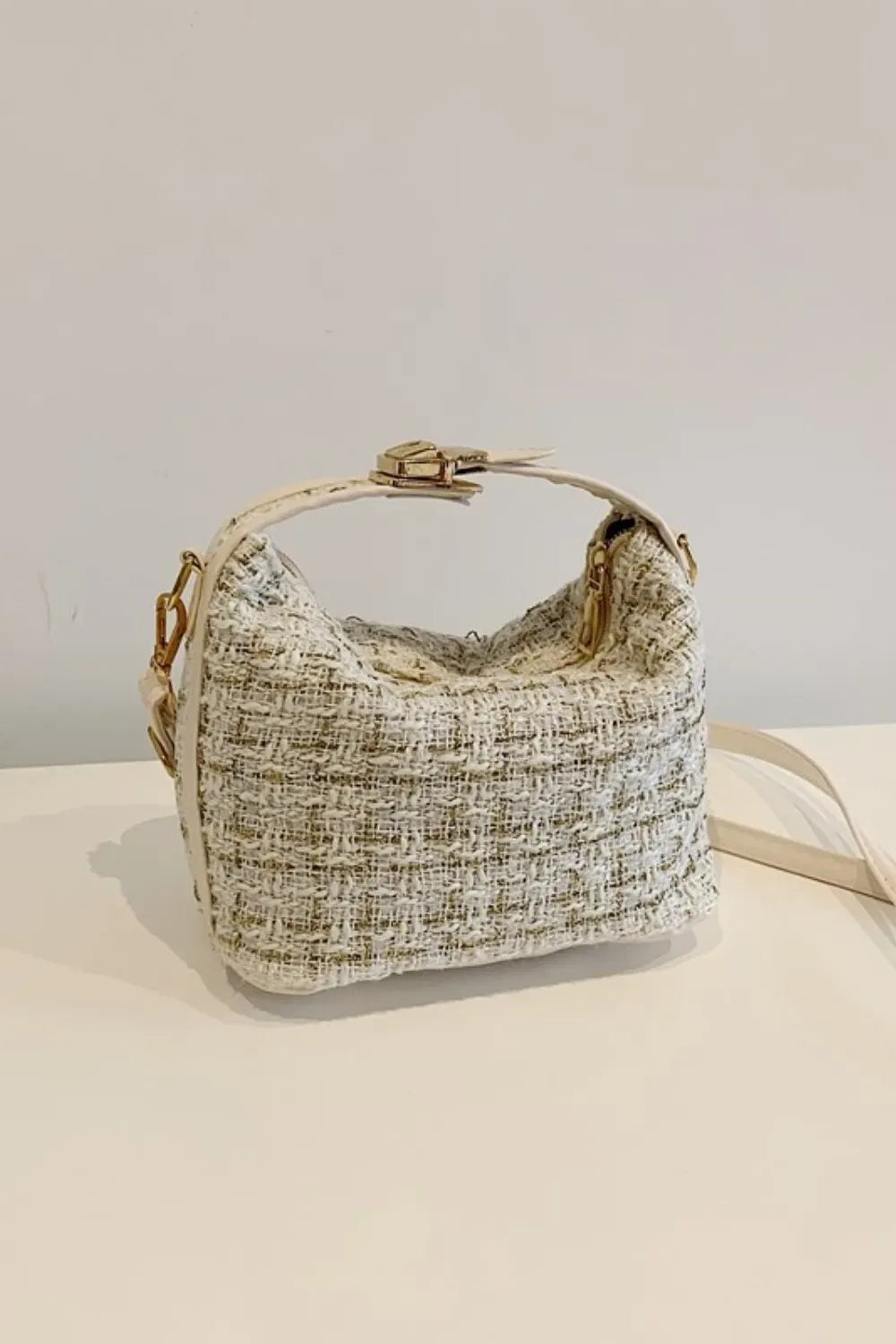 Woven Removable Strap Shoulder Bag - Makw Official Site