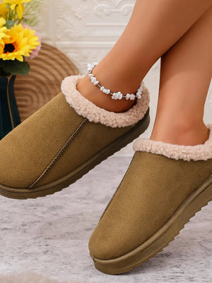 Cozy Faux Fur Lined Slippers - Makw Official Site
