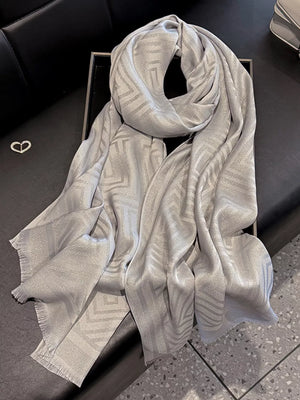 Raw Hem Lightweight Scarf - Makw Official Site