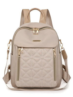 Quilted Oxford Cloth Backpack Bag - Makw Official Site