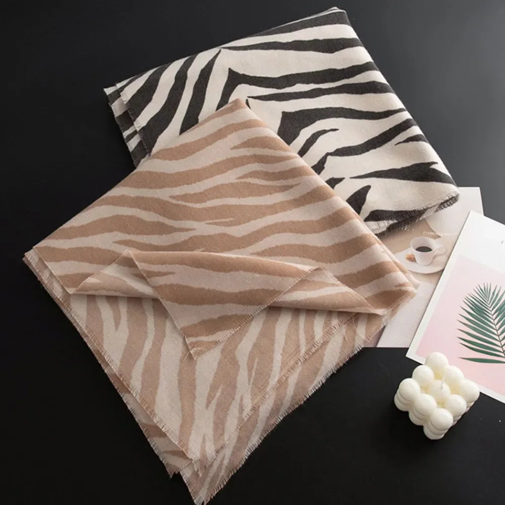 Animal Print Polyester Scarf - Makw Official Site