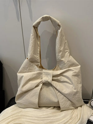 Ruched Bow Shoulder Bag - Makw Official Site