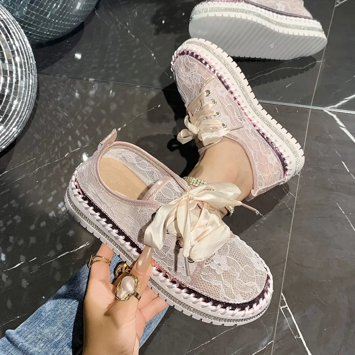 Round Toe Platform Loafers - Makw Official Site