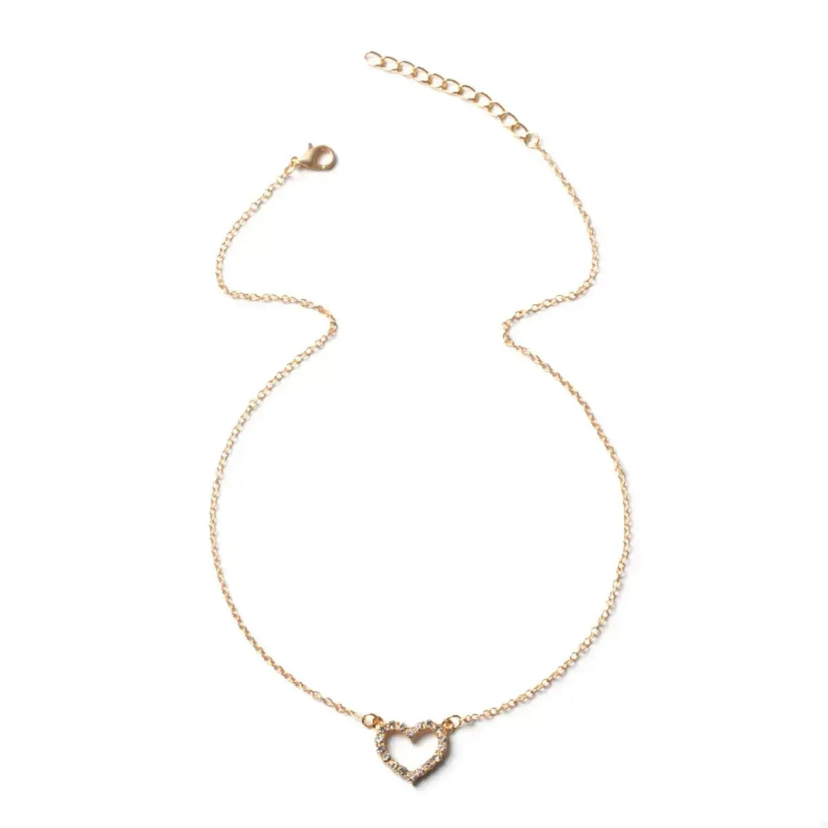 18K Gold-Plated Heart Necklace - Makw Official Site