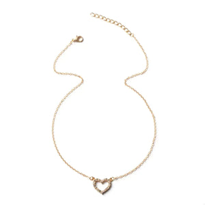 18K Gold-Plated Heart Necklace - Makw Official Site