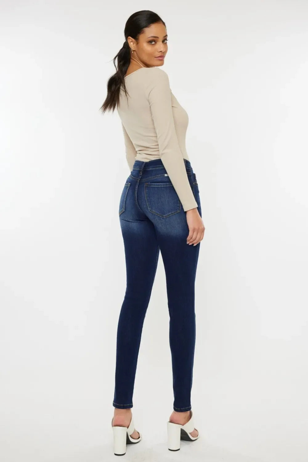 Kancan Mid Rise Gradient Skinny Jeans - Makw Official Site