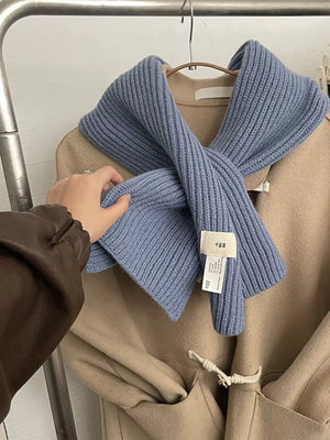 Knitted Ribbed Scarf - Makw Official Site