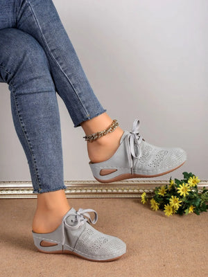 Breathable Lace-Up Slip-Ons - Makw Official Site