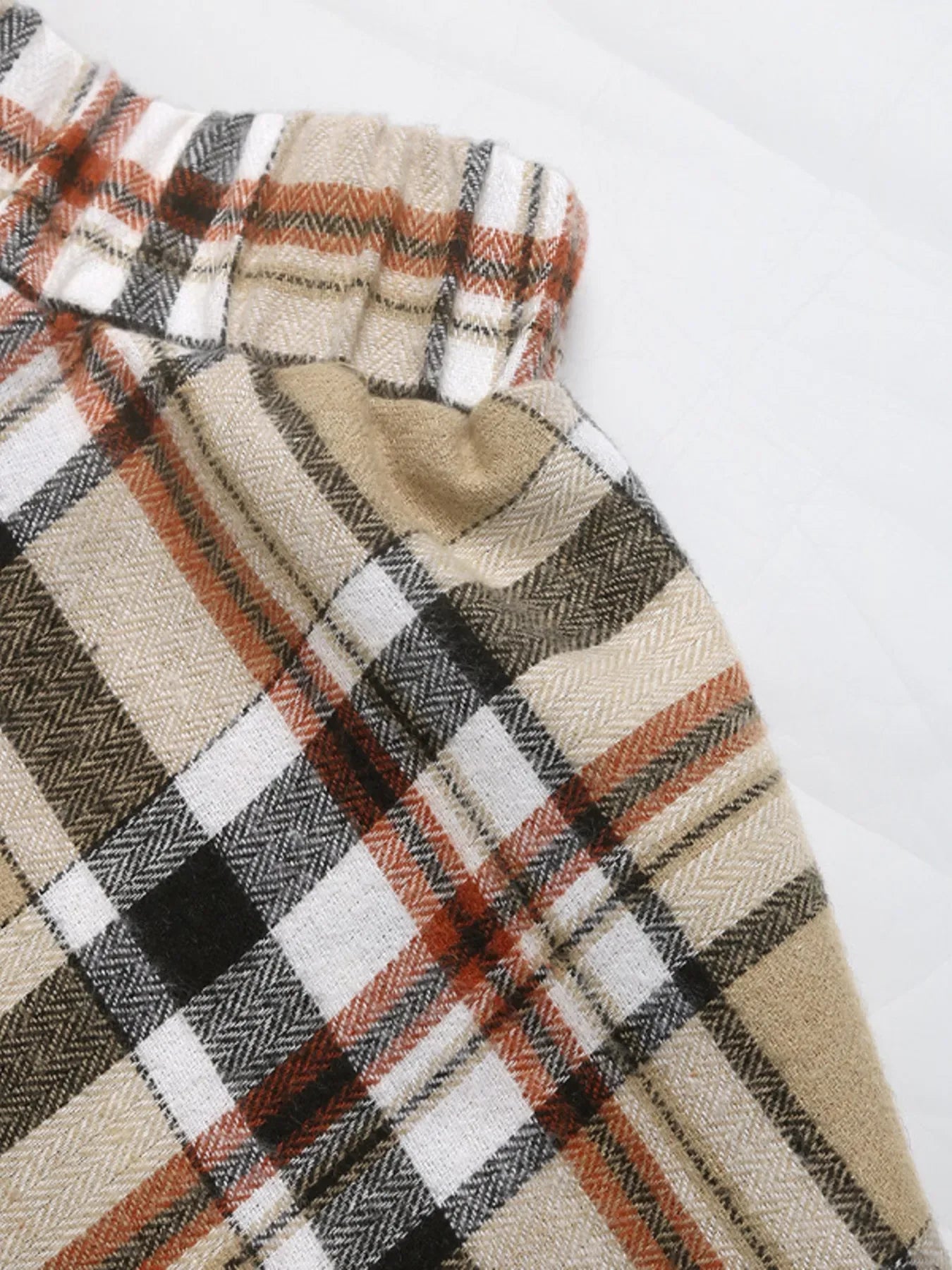 Plaid Button Up Shirt and Skirt Set - Makw Official Site