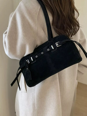 Buckle Decor Shoulder Bag - Makw Official Site