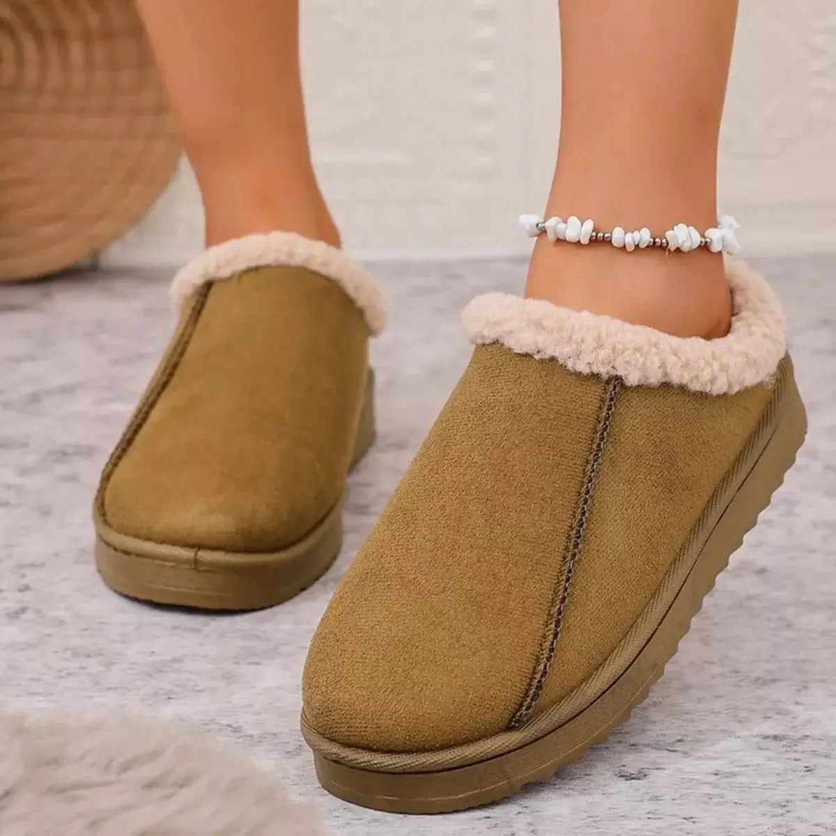 Cozy Plush Lined Clog Slippers - Makw Official Site