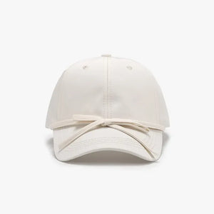 Tied Bow Cotton Baseball Cap - Makw Official Site