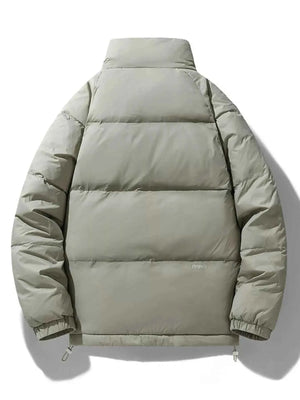 Men's Plus Size Zip Up Padded Puffer Jacket