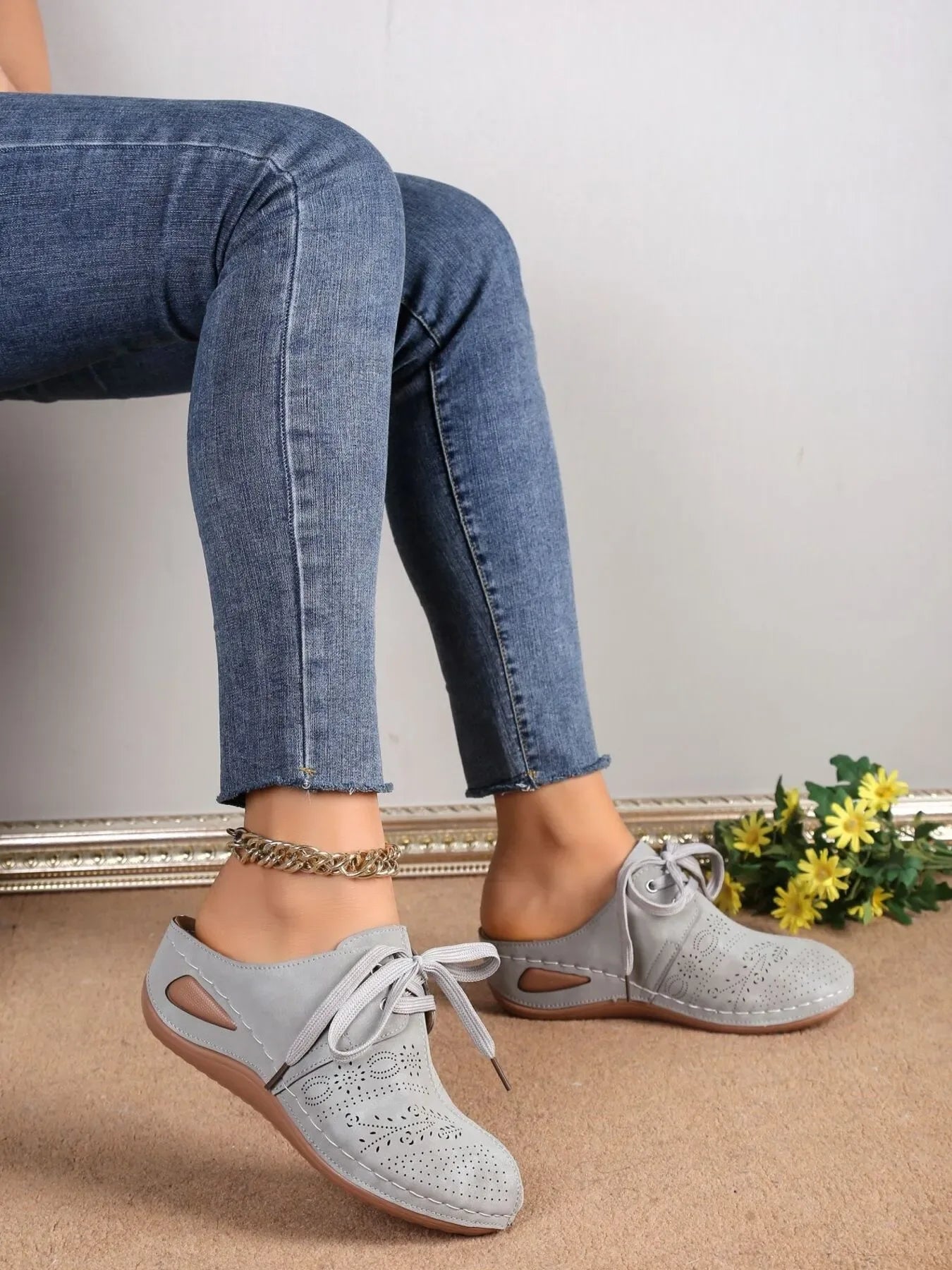 Breathable Lace-Up Slip-Ons - Makw Official Site