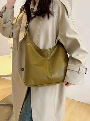 PU Leather Shoulder Bag - Makw Official Site