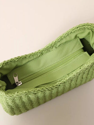Woven Straw Shoulder Bag - Makw Official Site