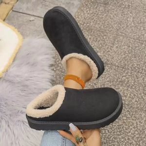 Cozy Plush Lined Platform Slippers - Makw Official Site