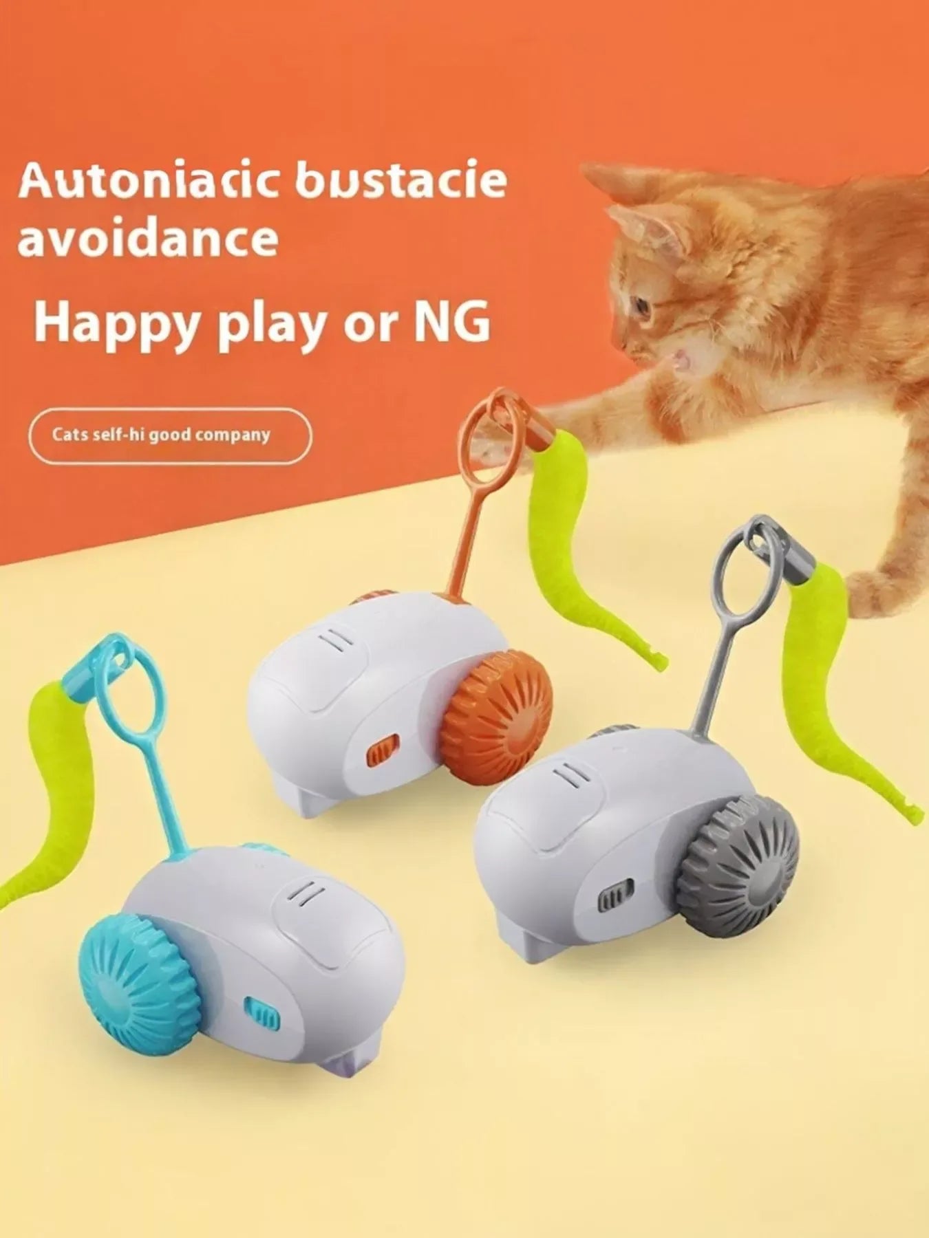 Interactive Self-Rotating Pet Teaser Toy - Makw Official Site