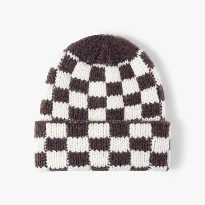 Thermal Checkered Hat - Makw Official Site
