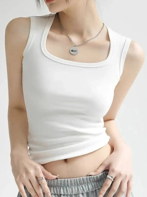 Plus Size Wide Strap Tank - Makw Official Site