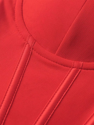 Ruched Halter Neck Mini Dress - Makw Official Site