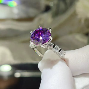 5 Carat Moissanite 6-Prong 925 Sterling Silver Ring - Makw Official Site