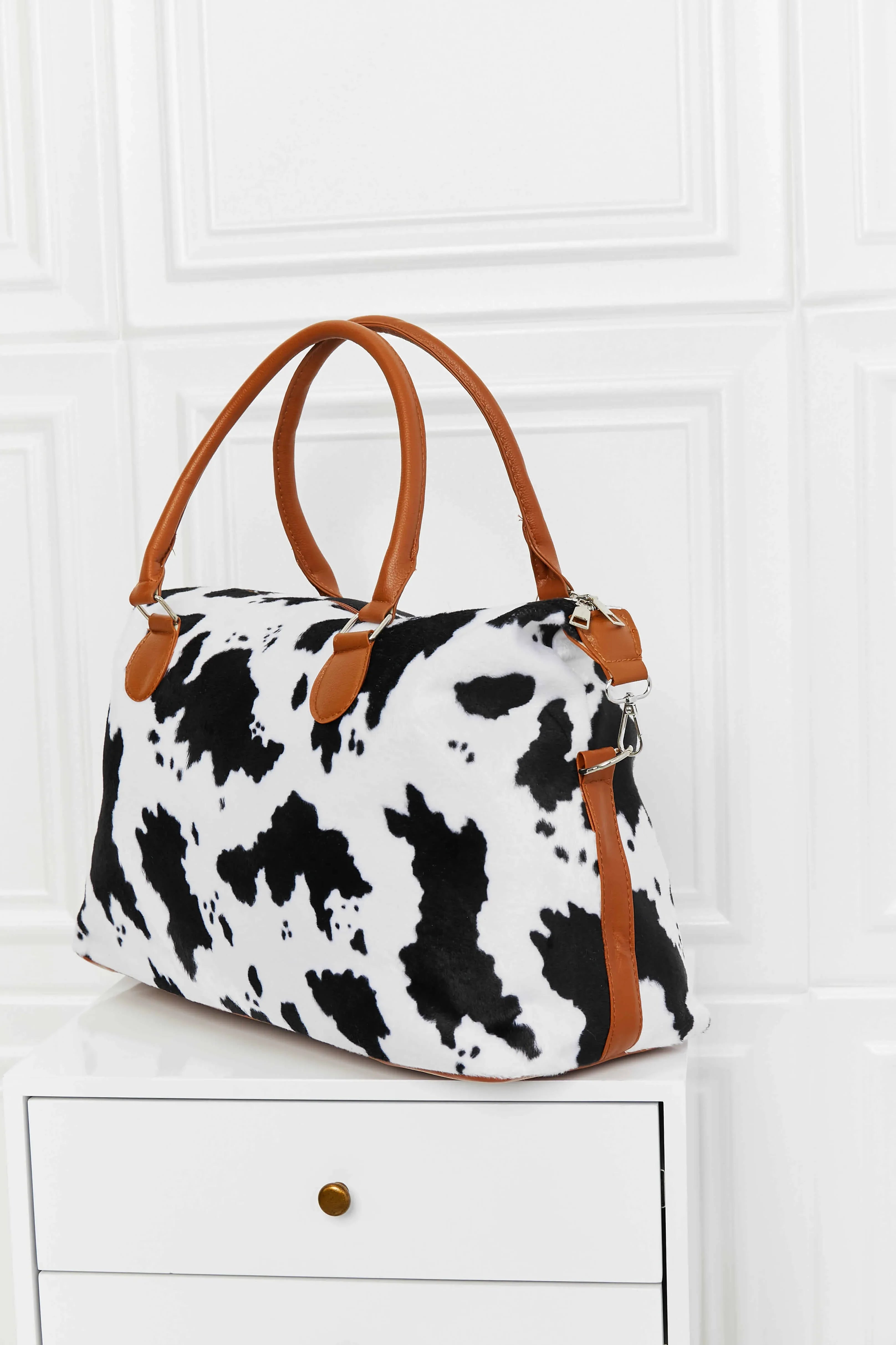 Animal Print Brushed Weekender Bag - Makw Official Site