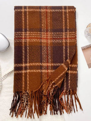 Warm Plaid Winter Scarf - Makw Official Site