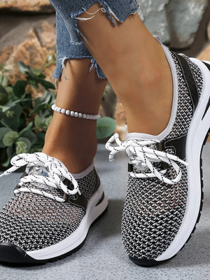 Mesh Breathable Lace Up Athletic - Makw Official Site
