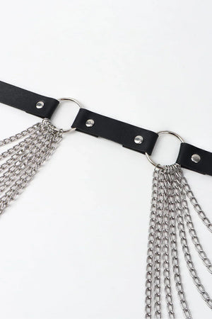 PU Belt with Chain - Makw Official Site