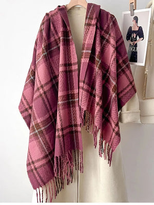 Warm Plaid Winter Scarf - Makw Official Site