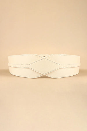 Elastic Wide PU Belt - Makw Official Site