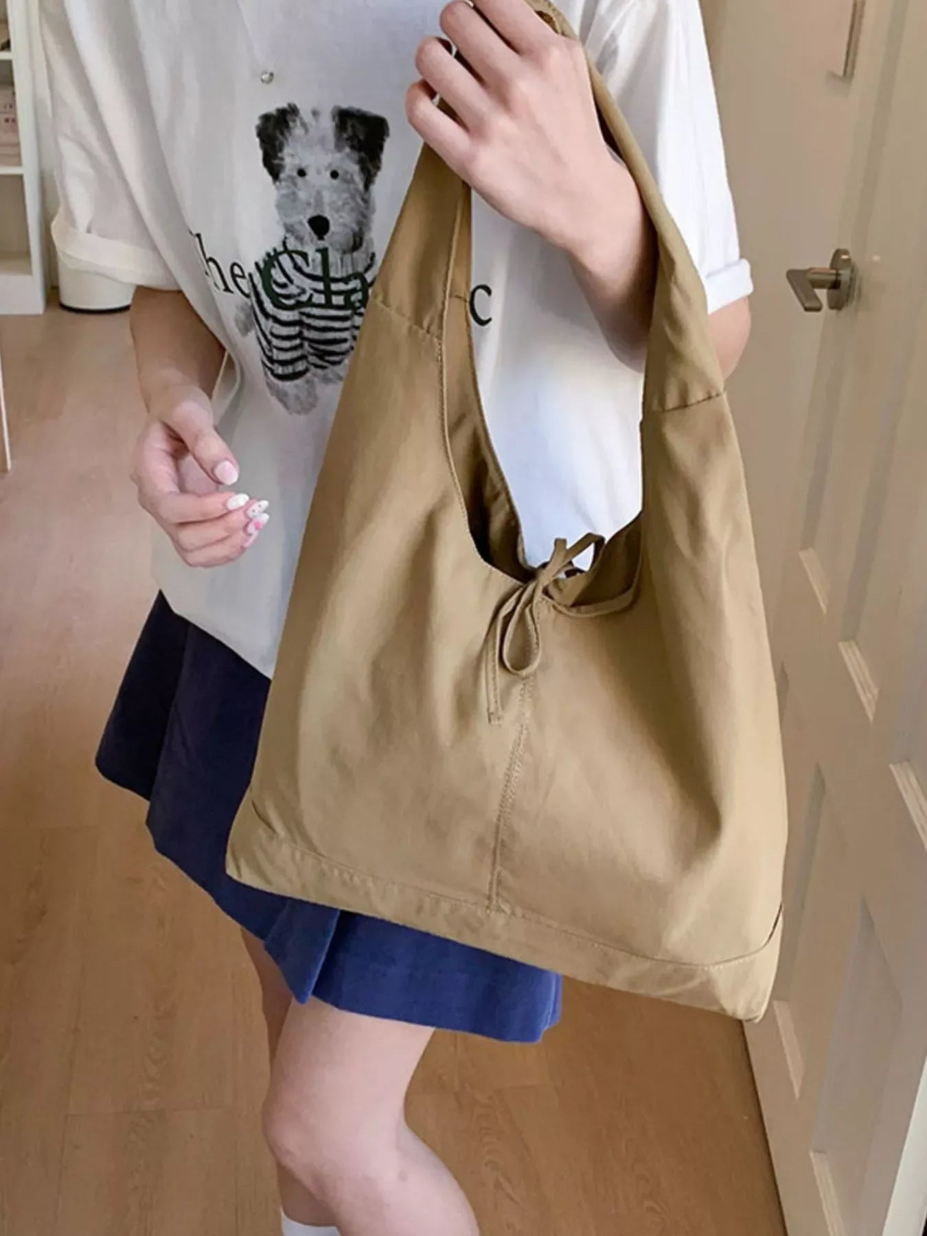 Tied Casual Lightweight Shoulder Bag - Makw Official Site