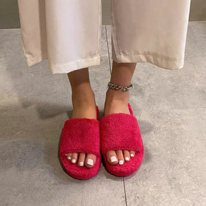 Open Toe Platform Slippers - Makw Official Site
