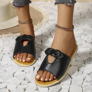 Casual Open Toe Cutout Detail Sandals - Makw Official Site