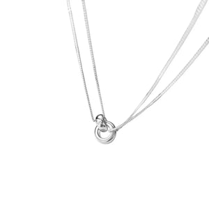 Double Strand 925 Sterling Silver Necklace - Makw Official Site