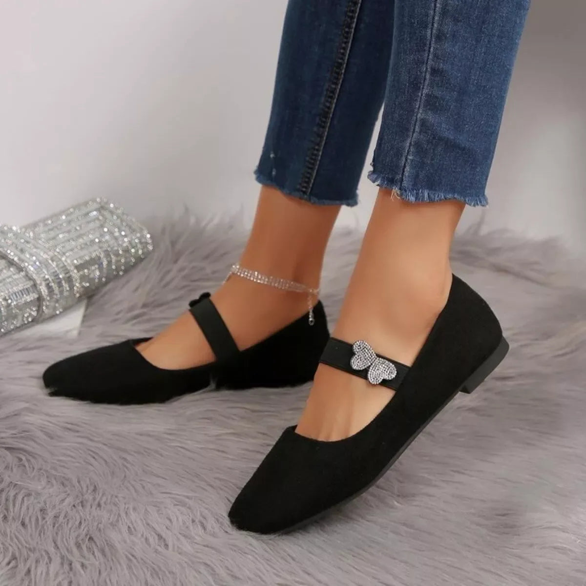 Square Toe Flats Slip-Ons - Makw Official Site