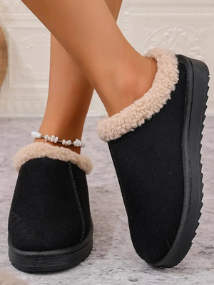 Cozy Faux Fur Lined Slippers - Makw Official Site