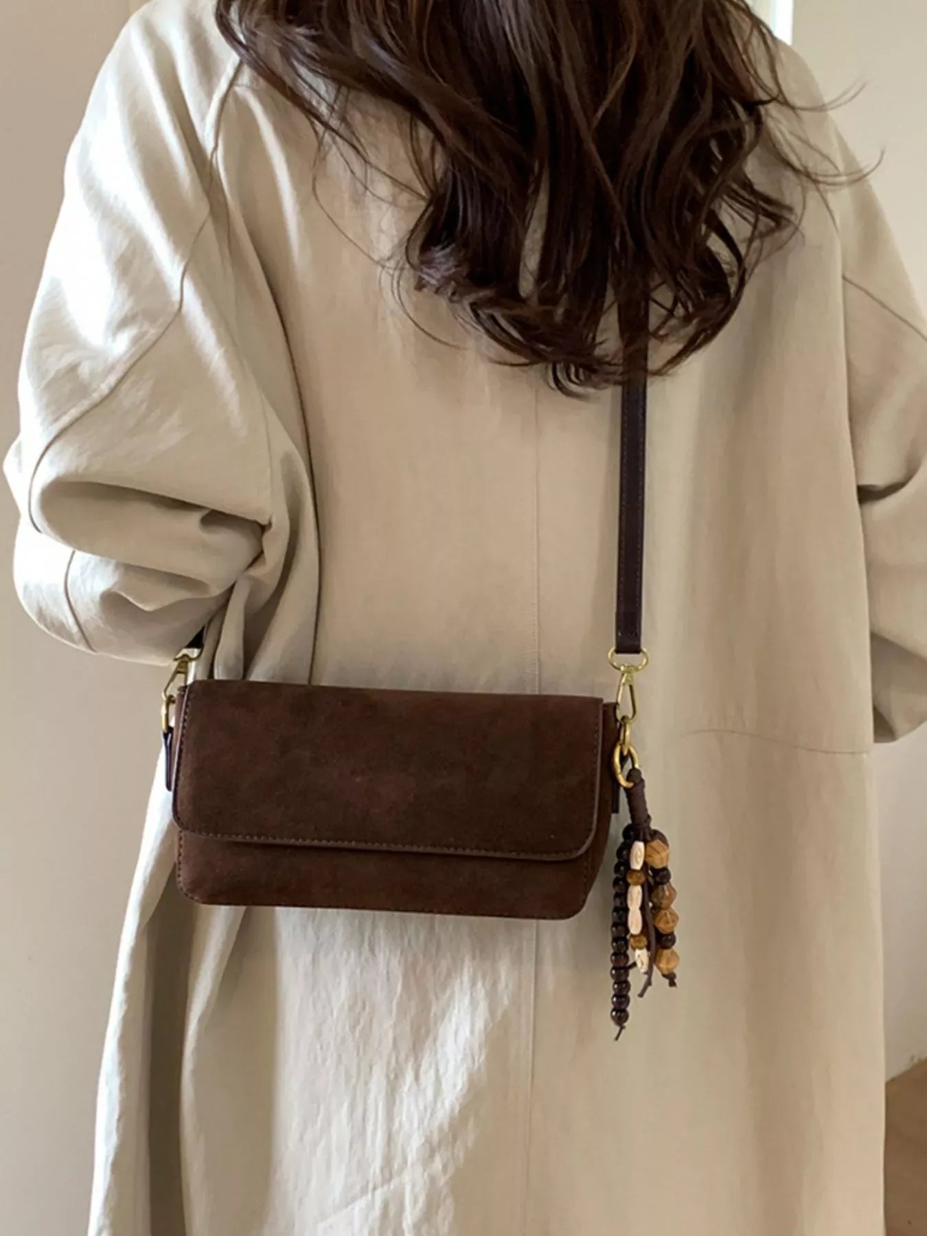 Adjustable Strap Flap Shoulder Bag - Makw Official Site