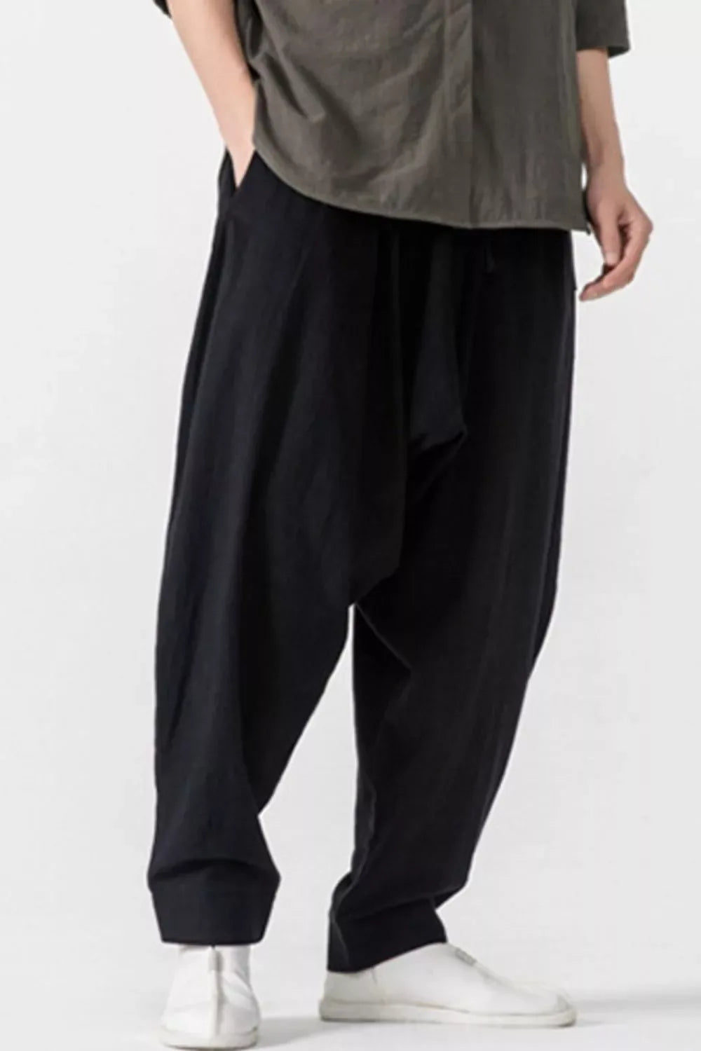 Men's Plus Size Loose Fit Harem Pants - Makw Official Site