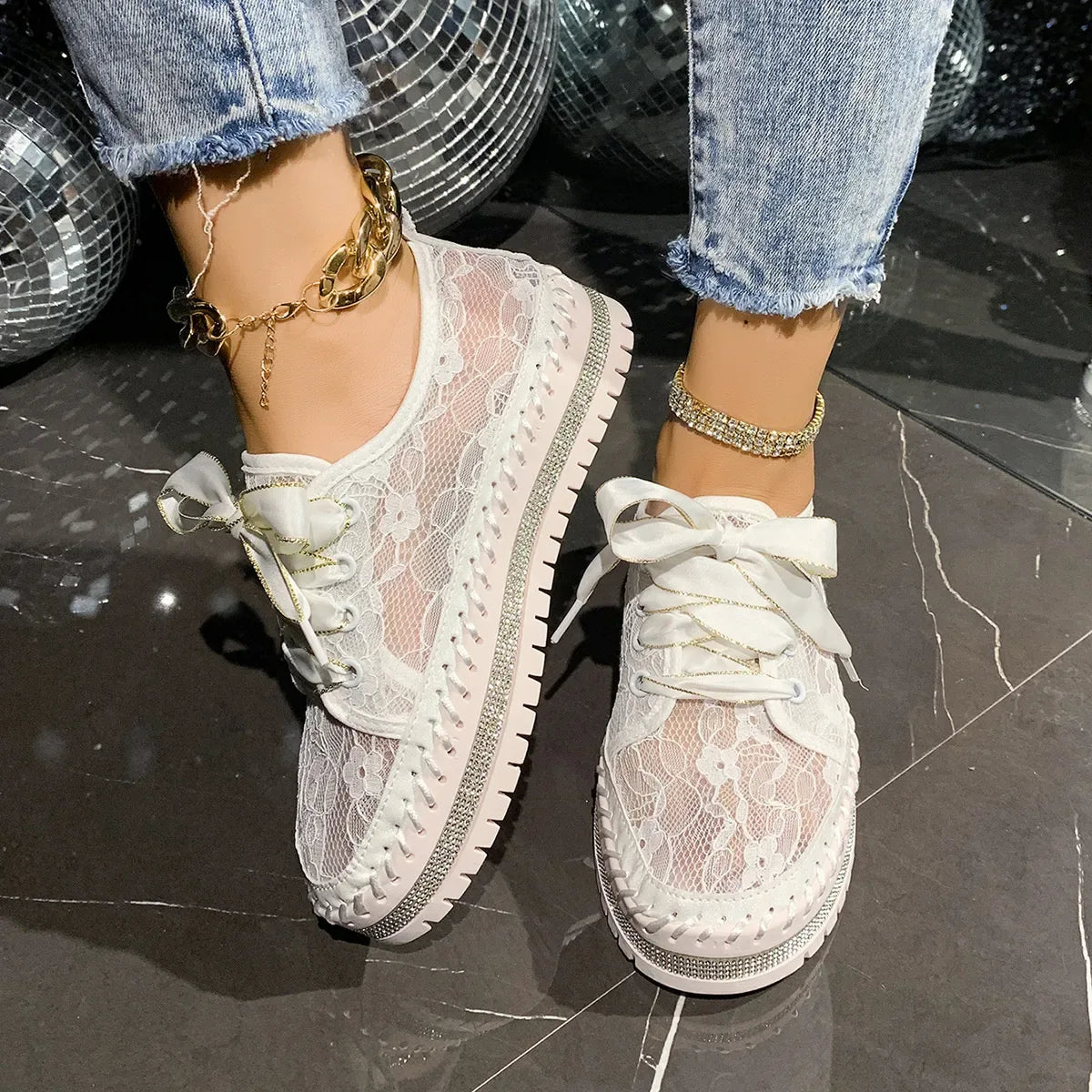 Round Toe Platform Loafers - Makw Official Site