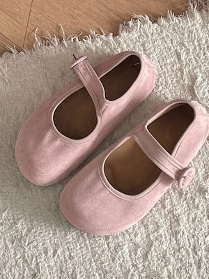 Round Toe Flat Slip-Ons - Makw Official Site